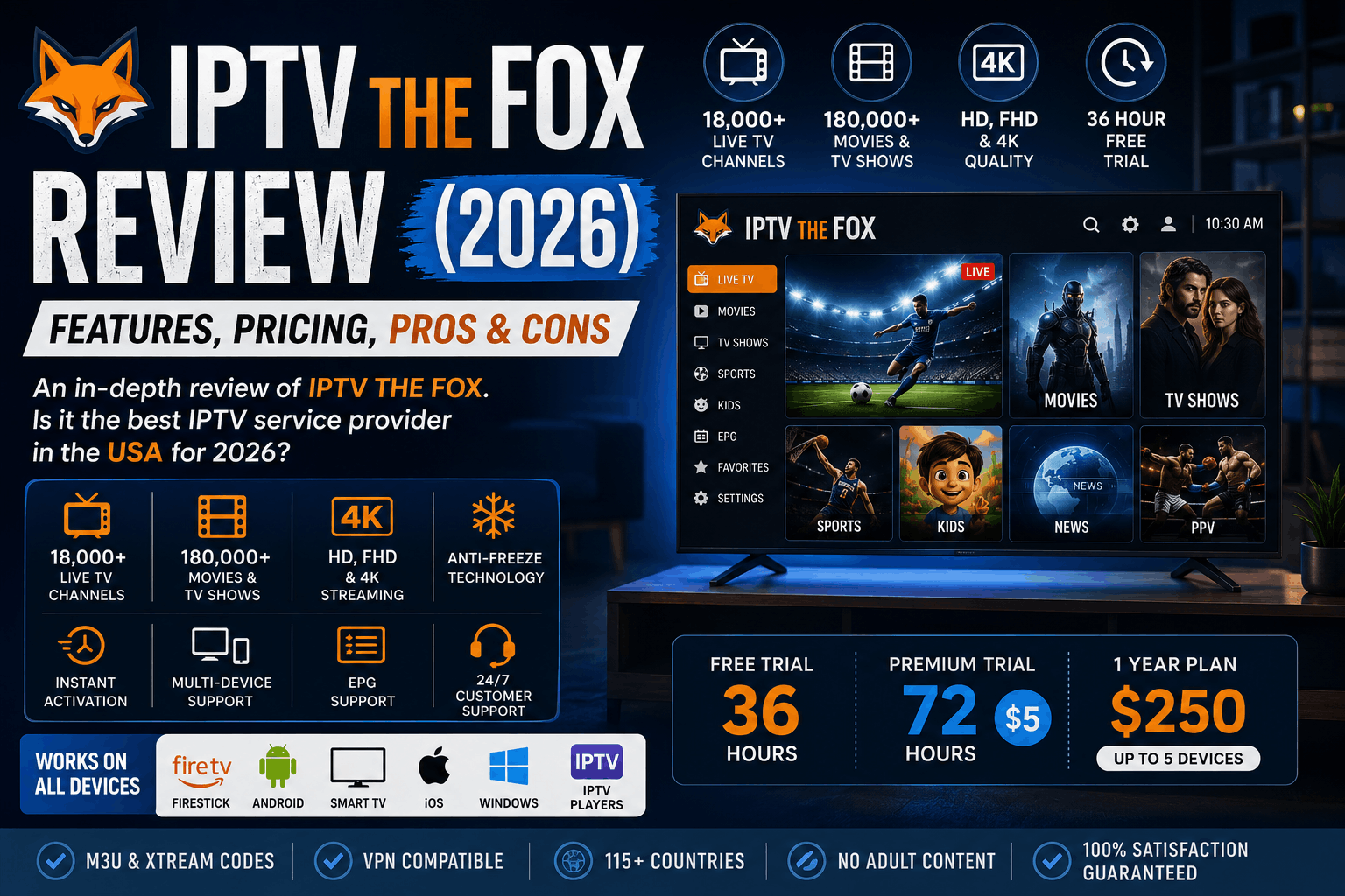 iptv the fox review 2026