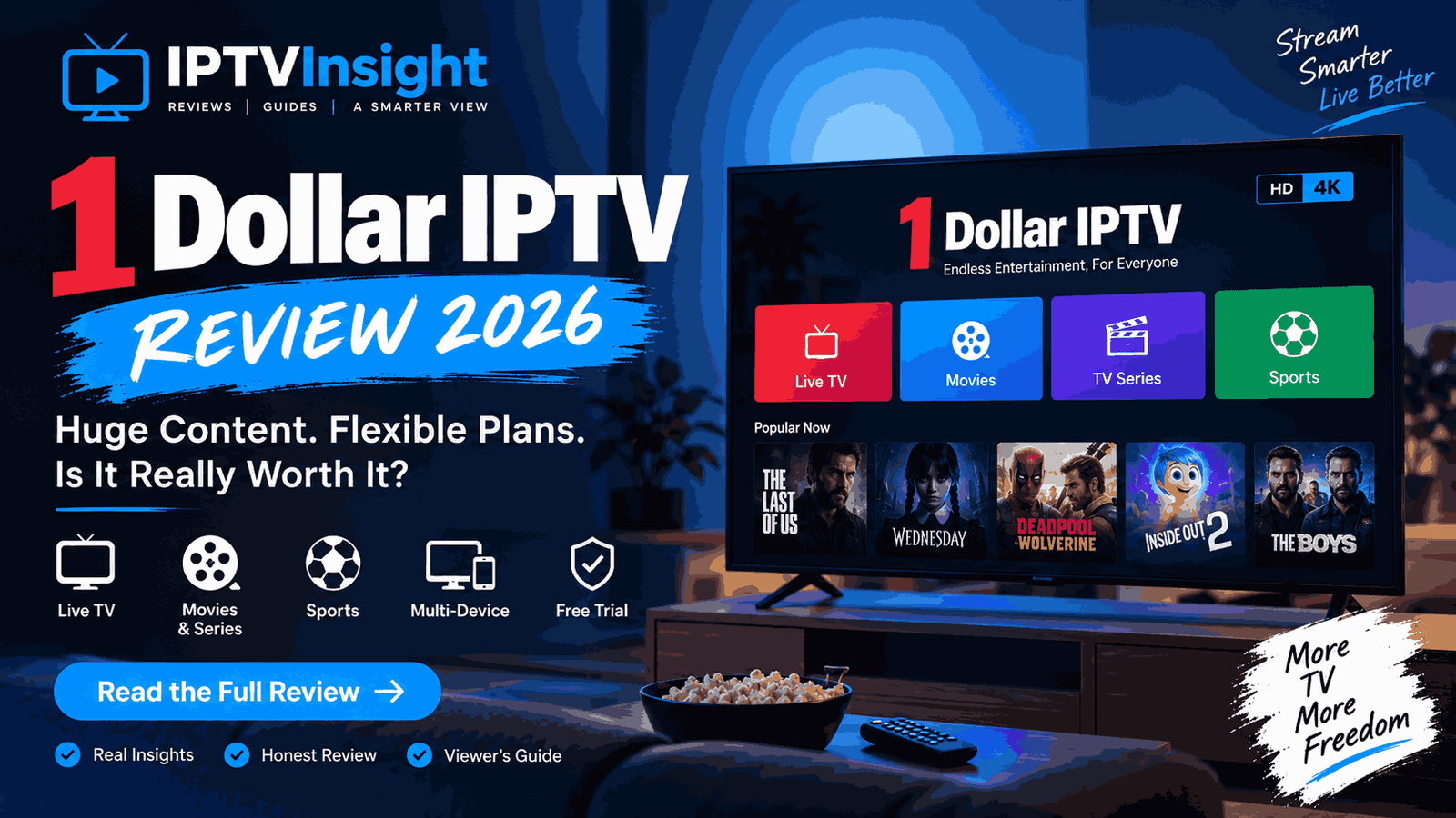 1 Dollar IPTV Review
